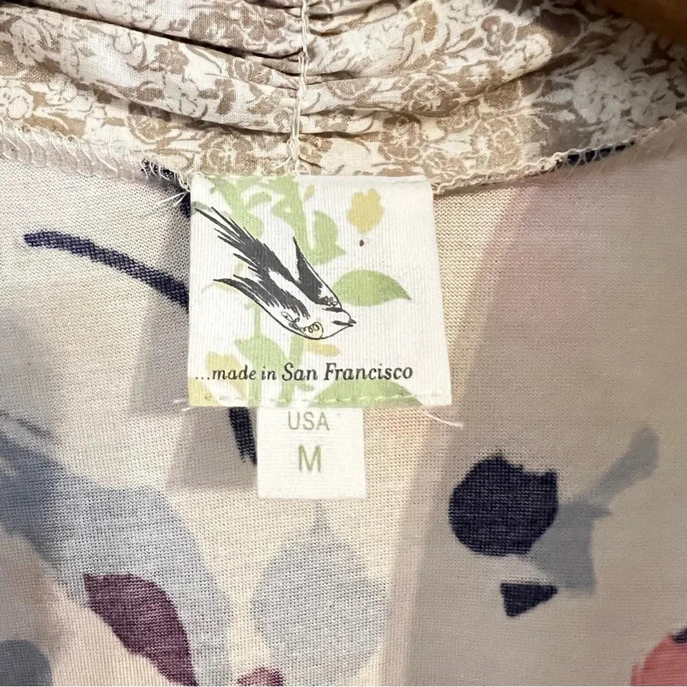 Anthropologie Weston Wear Sleeveless Floral Tunic. Size Medium.